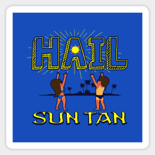 Funny Original Summer Beach Sun Tan Sunburn Funny Cartoon Meme Sticker